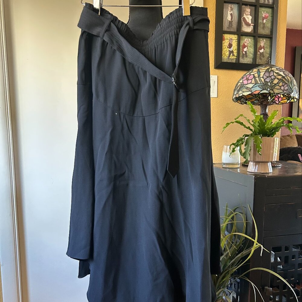 A.L.C. Black Midi Skirt Size: 10